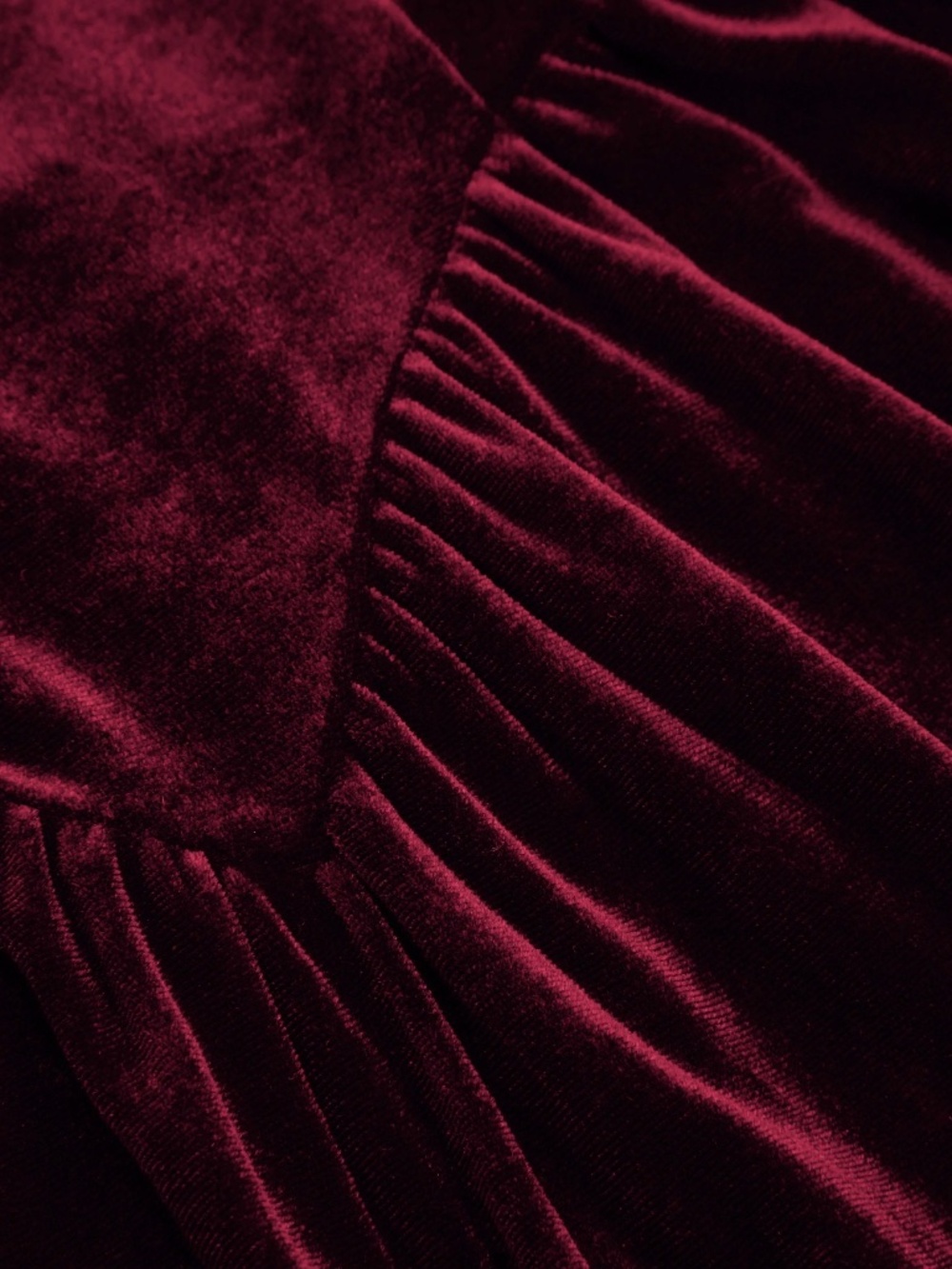 VELVET SQUARE NECK CORSET LACE UP MIDI DRESS - Picture 3 of 4